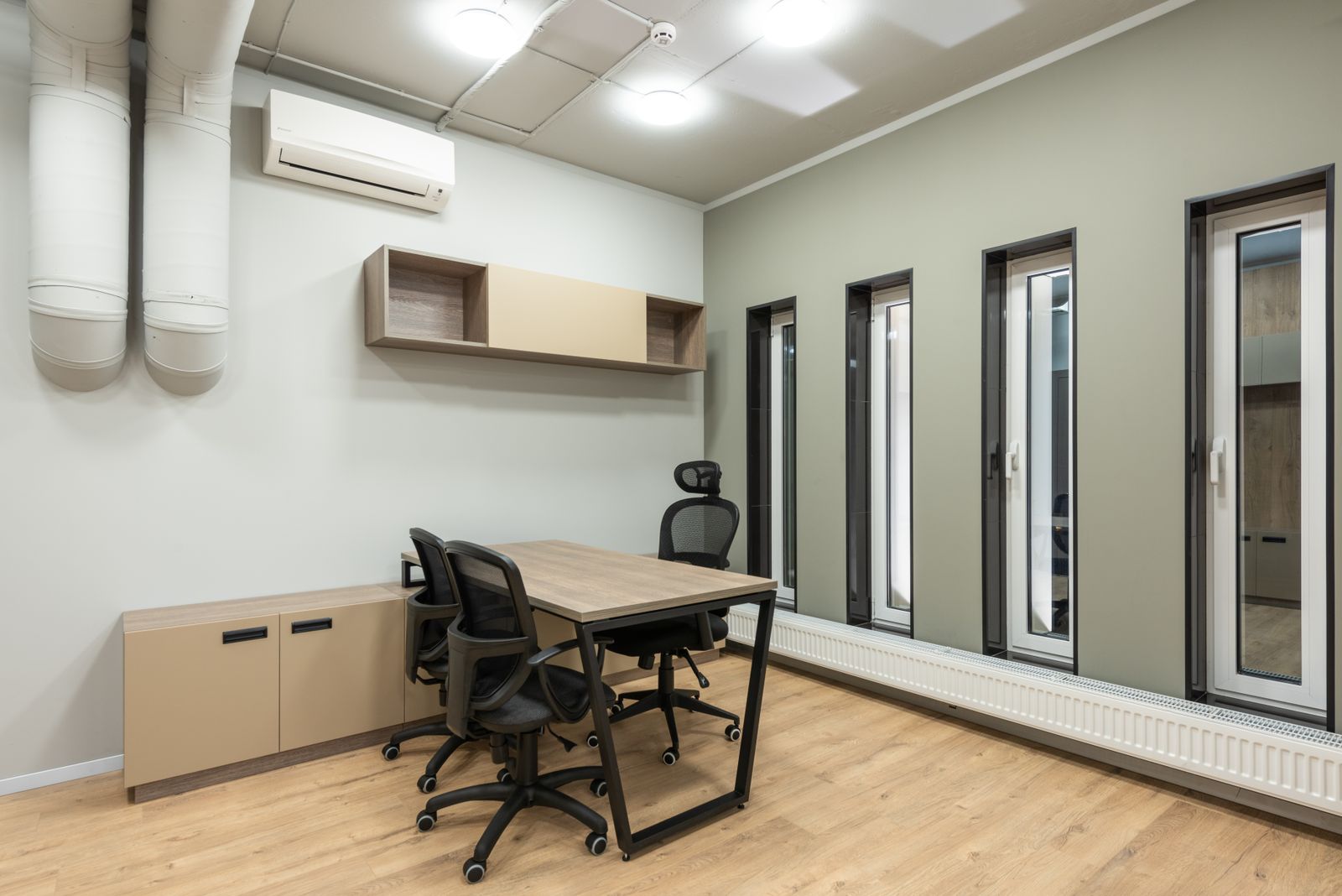 Modern commercial office with air conditioning