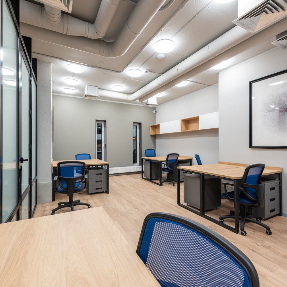 Lamorbey — office relocation team moving desks and equipment