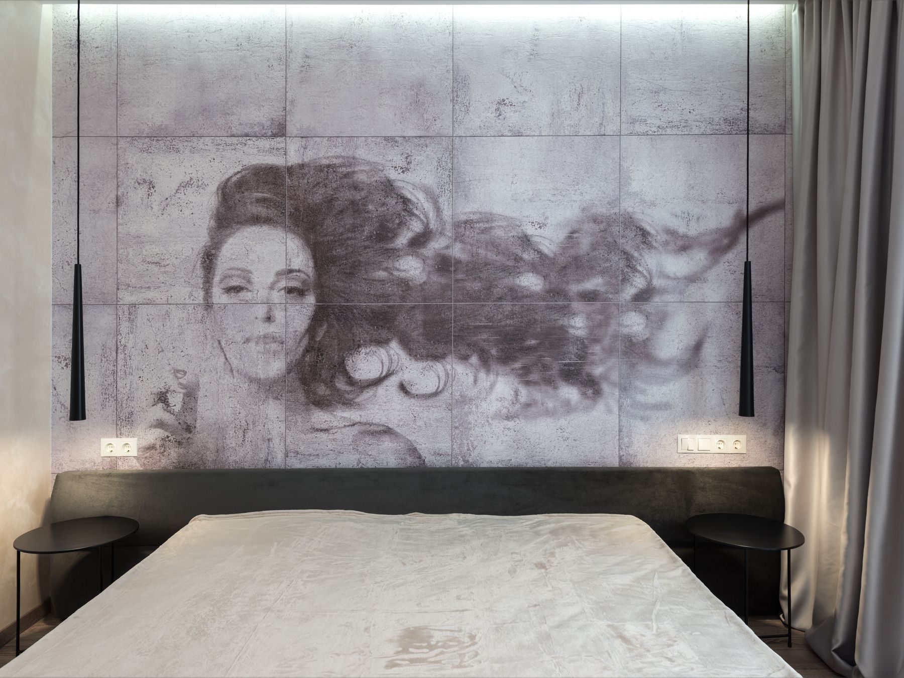 Wallpapering in Harlesden — walls rolled to an even, flat finish