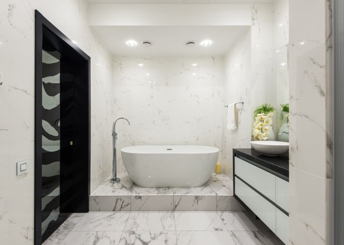 Temecula bathroom matching its 3D design rendering