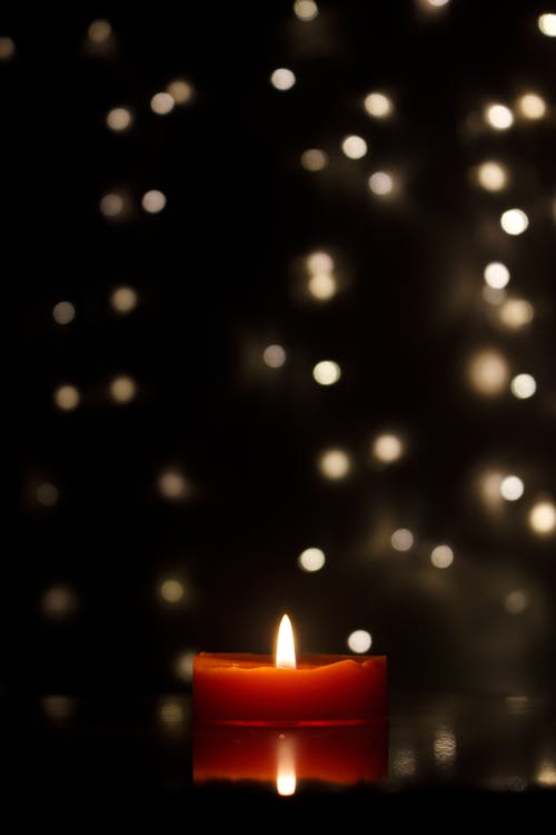 Candle at Night