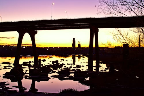 Základová fotografie zdarma na téma křížení, most, panoráma města