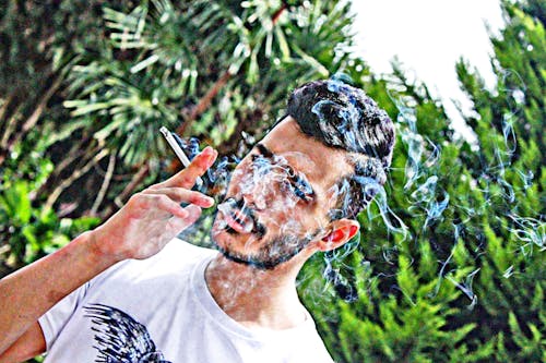 Immagine gratuita di avvicinamento, bocchino, effetto fumo
