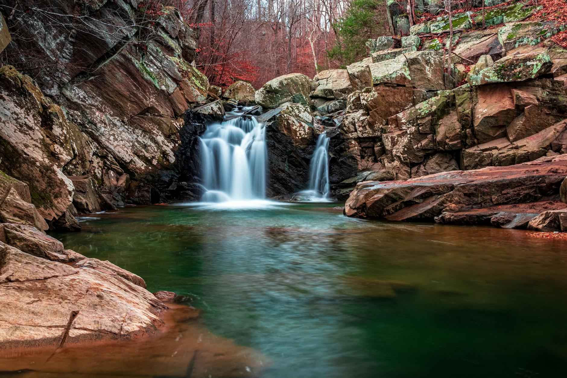 Andreas Falls waterfall