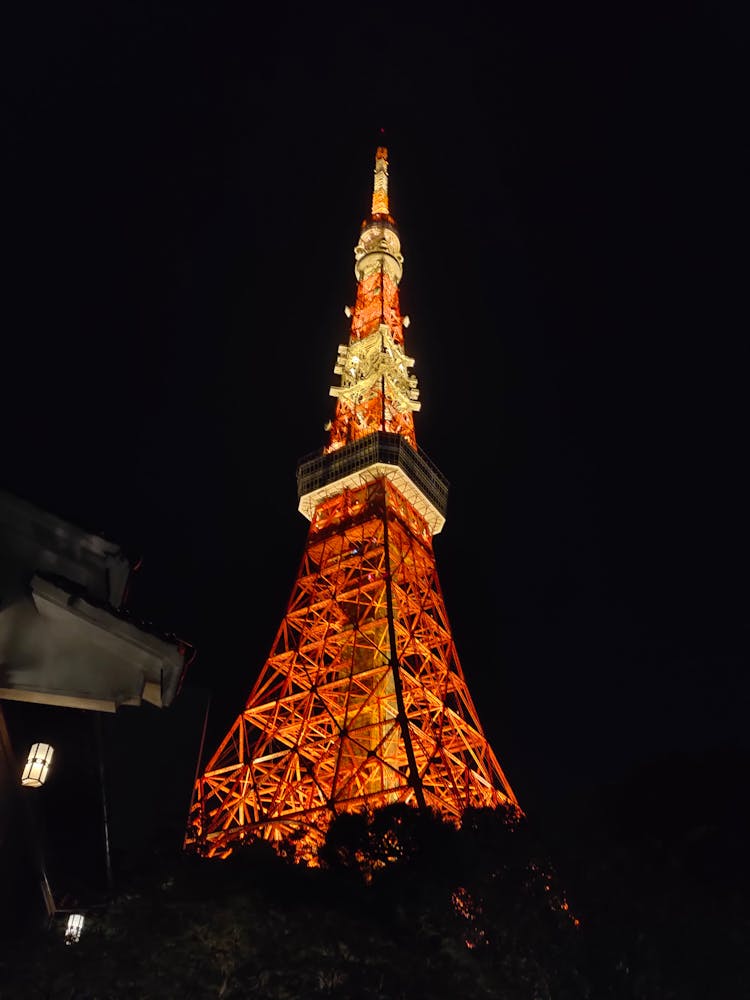 The Tokyo Tower At Night