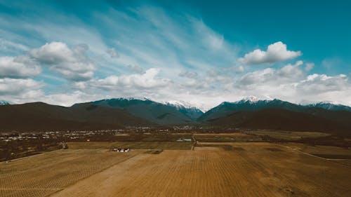 Aerial Shot of an Agricultural Land