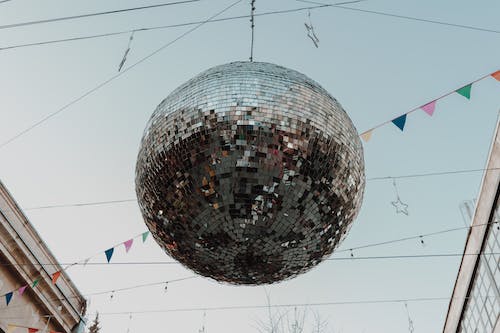 A Hanging Disco Ball