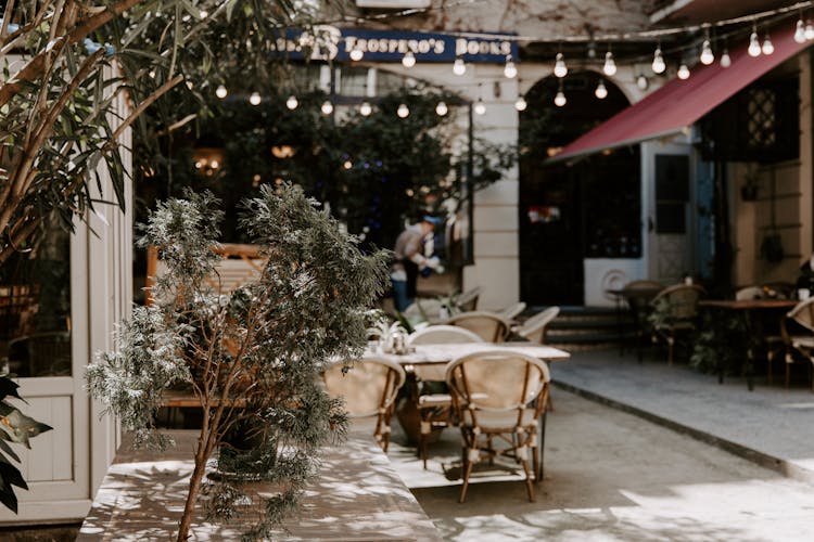 Photo Of A Sidewalk Cafe