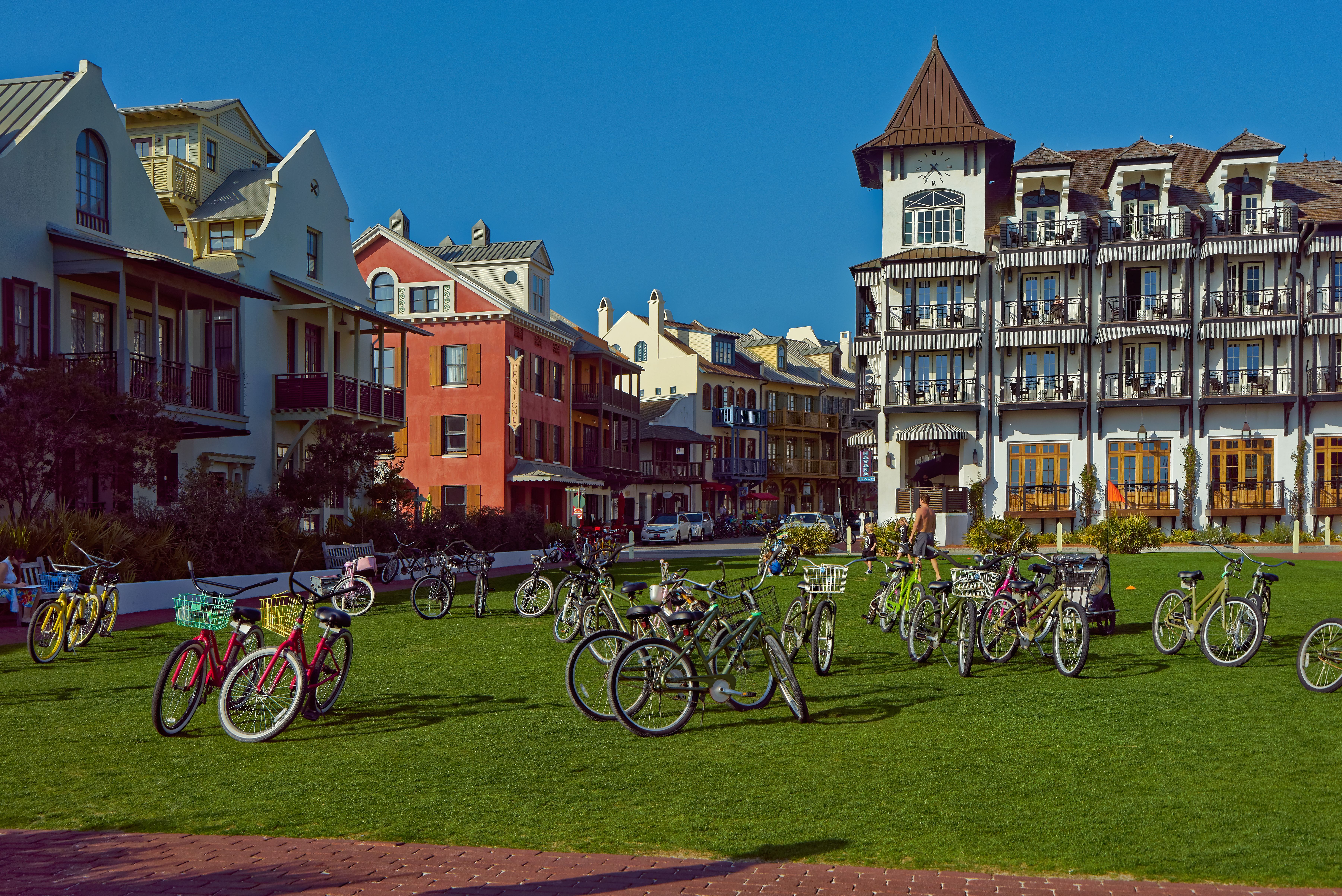 Bicycle Lot on Green Field \u00b7 Free Stock Photo