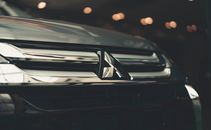 Black Car With White and Orange Lights