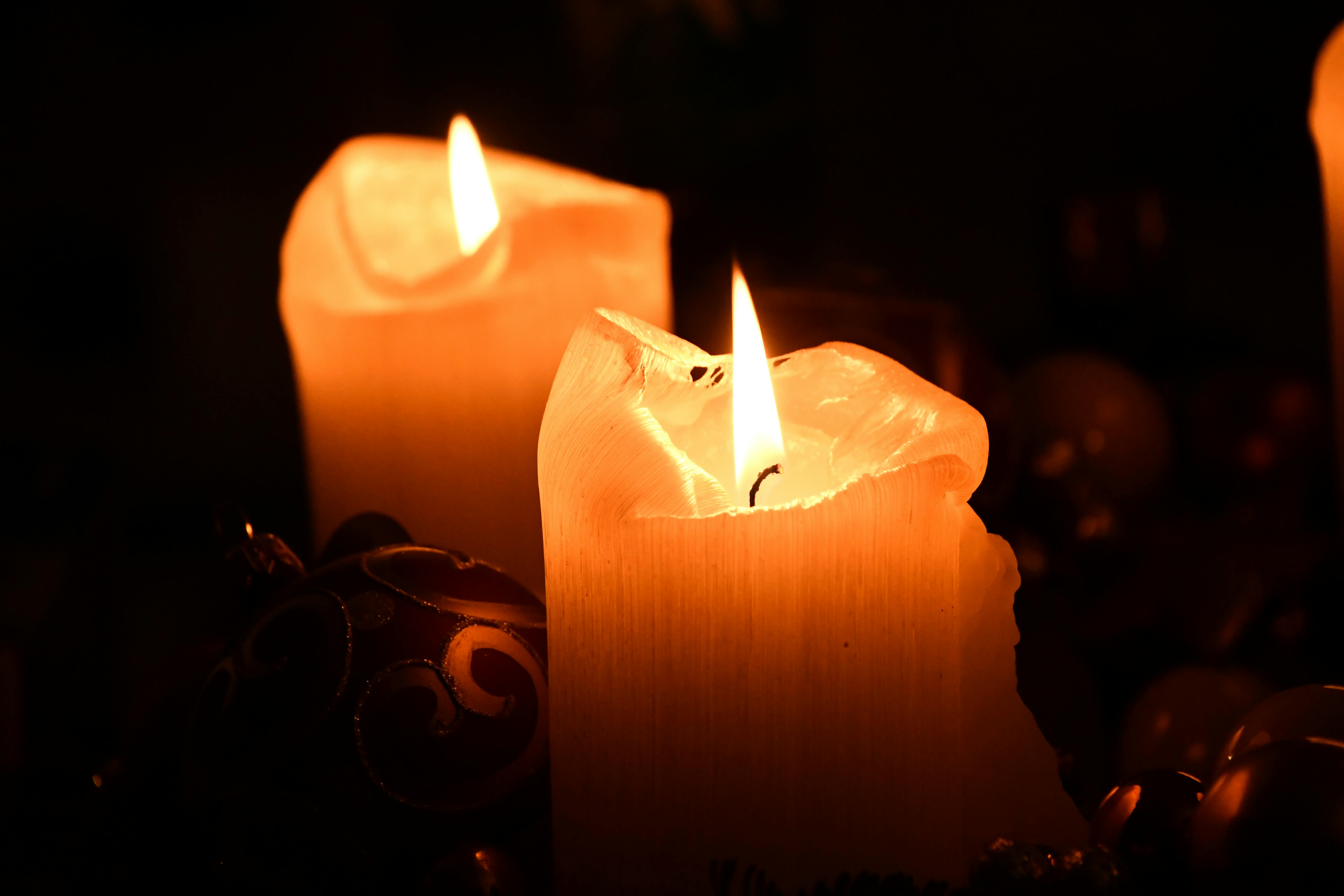 Two Pillar Candles · Free Stock Photo