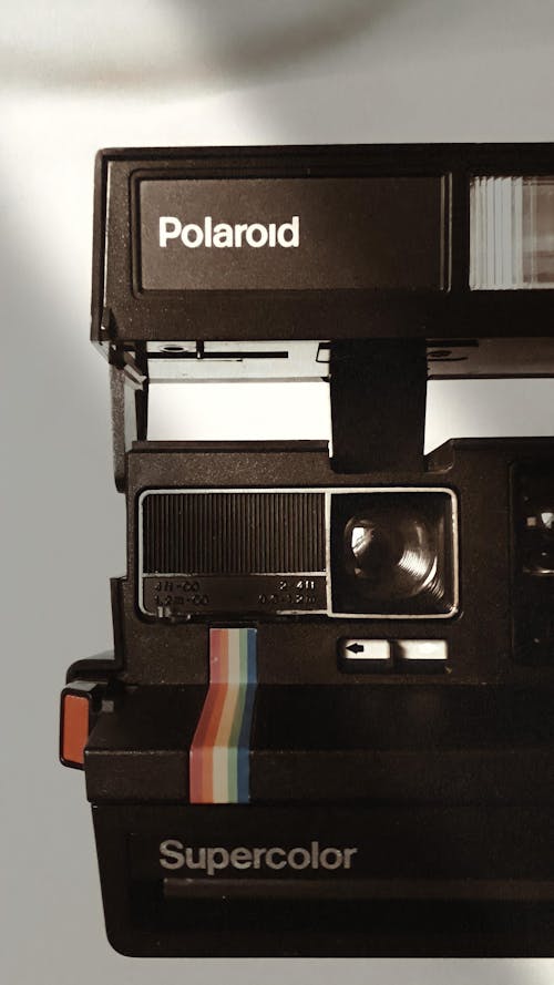 Free A Black Polaroid Instant Camera Stock Photo