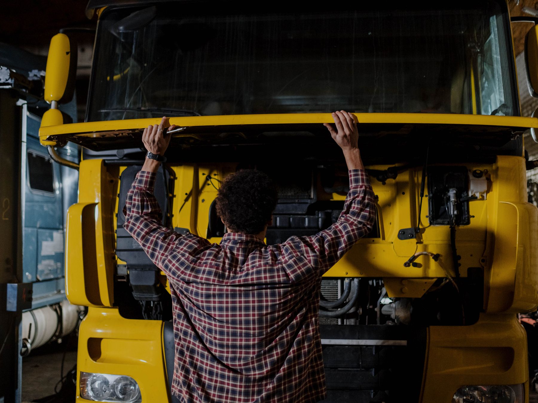 London to Saint Peters — removal van on the motorway for a long-distance move