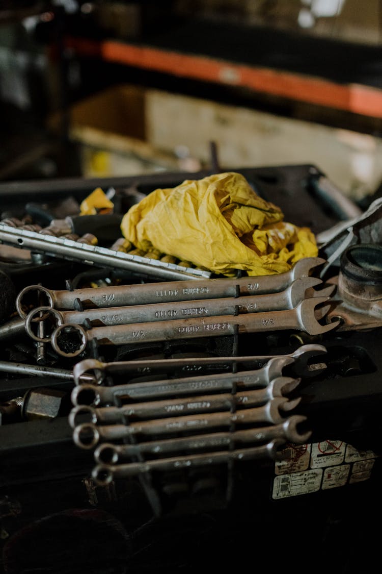 Photo Of A Combination Wrench Set