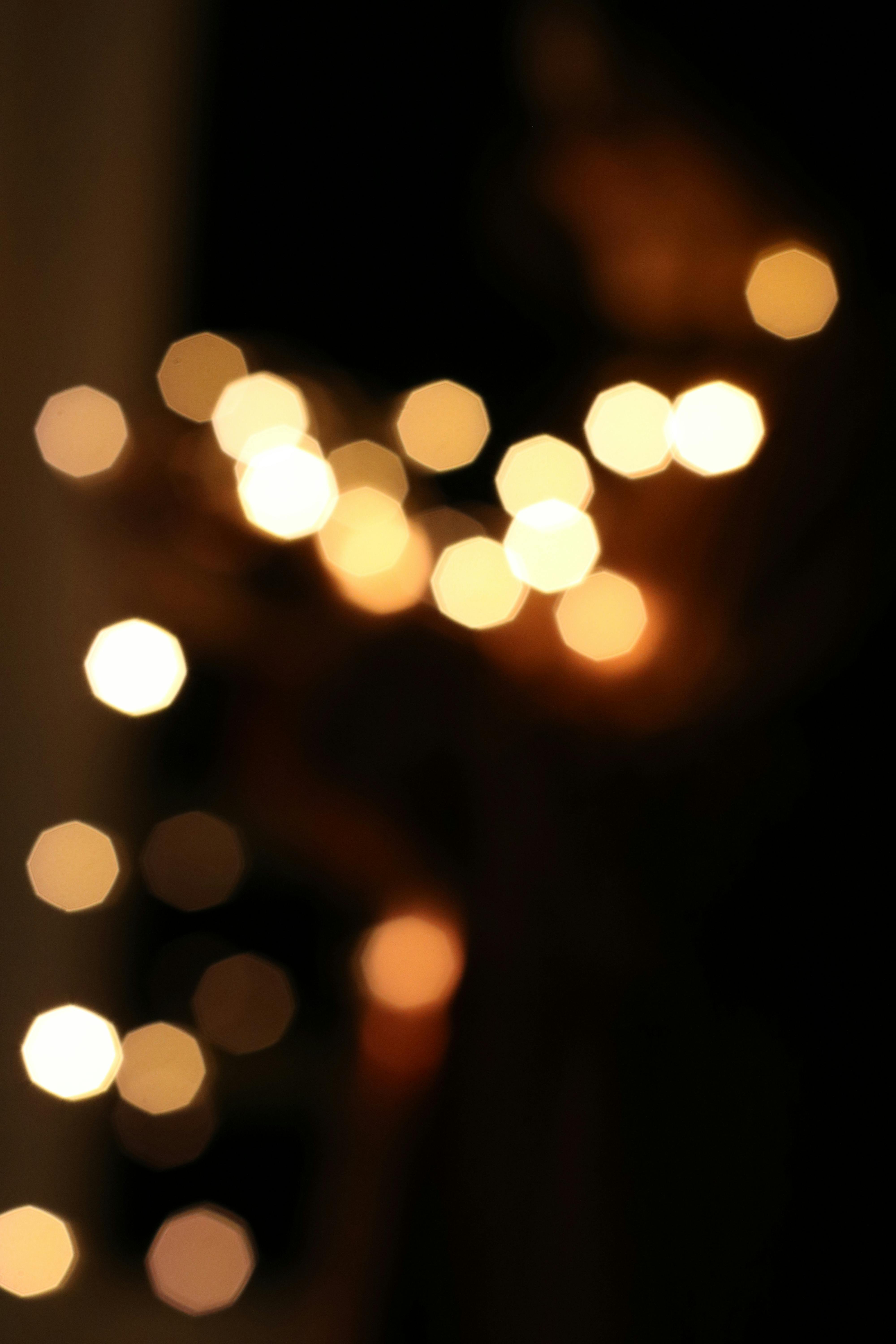 out of focus photo of lights in bokeh photography