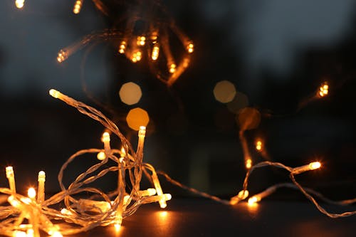 Fotografi Fokus Dangkal Dari String Lights