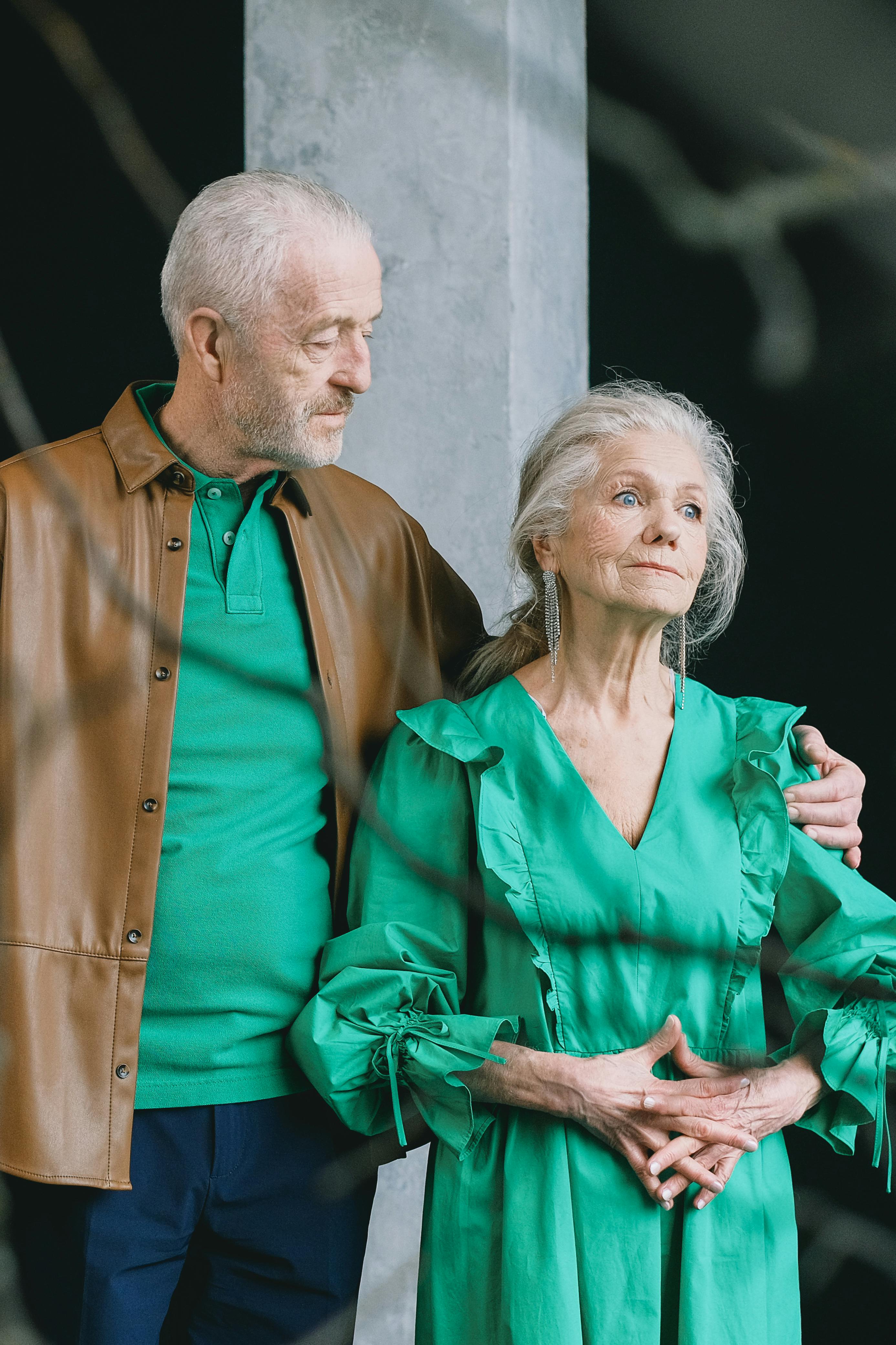 portrait of an elderly couple