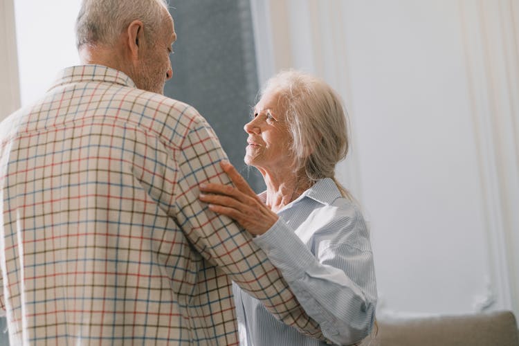 Elderly Couple Dancing