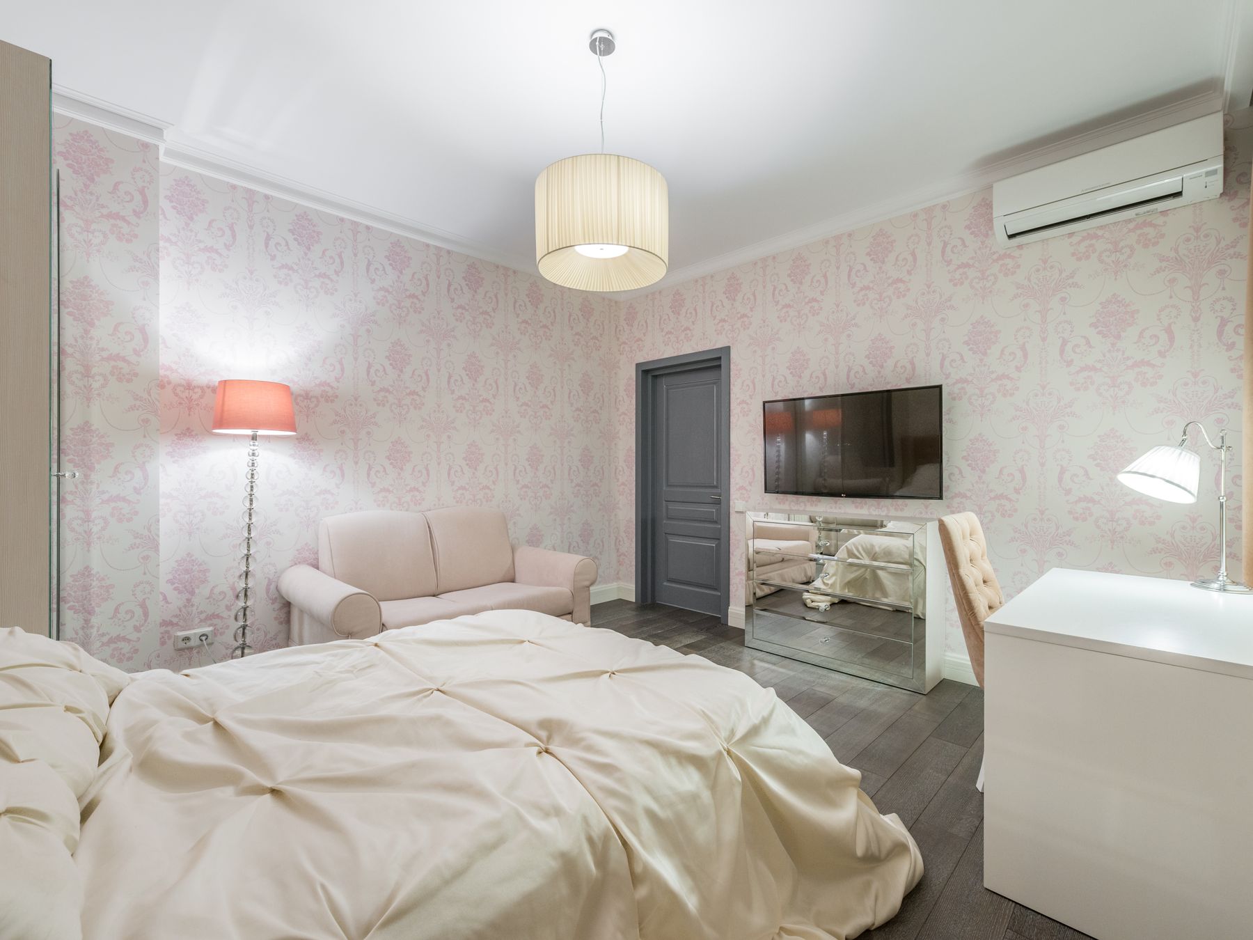 Interior Painting in Northumberland Park — dust sheets down and the room fully protected