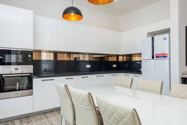 Neat Modern Apartment Kitchen