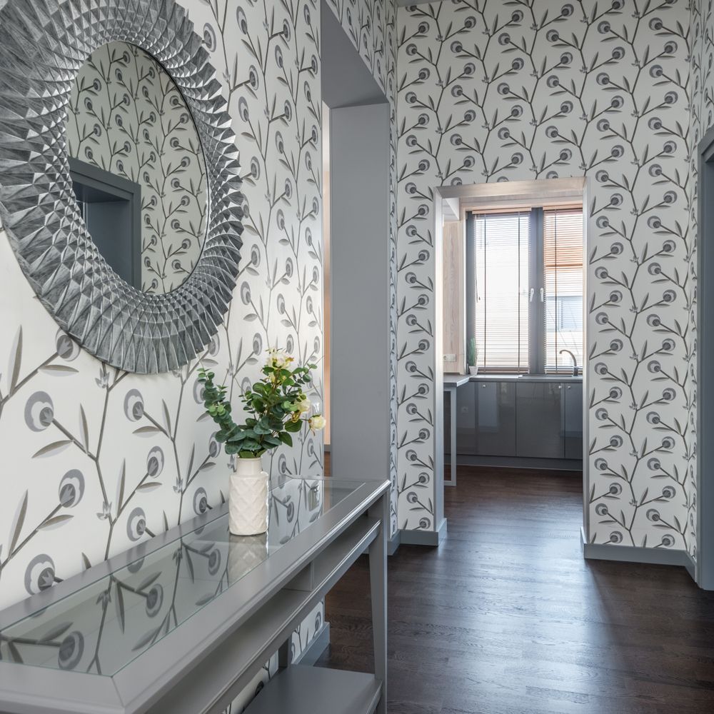 Wallpapering in Homerton — woodwork brushed to a crisp, smooth line