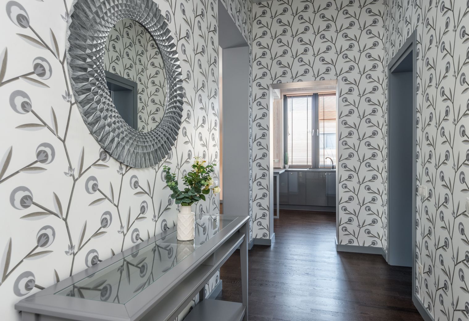 Wallpapering in Covent Garden — surfaces prepped and cut in by hand