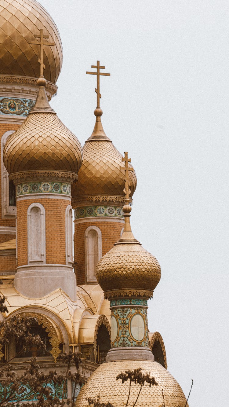 Towers Of St Nicholas Orthodox Church In Bucharest, Romania