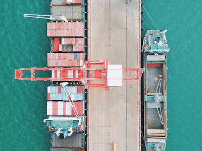 Cargo Ship Aerial