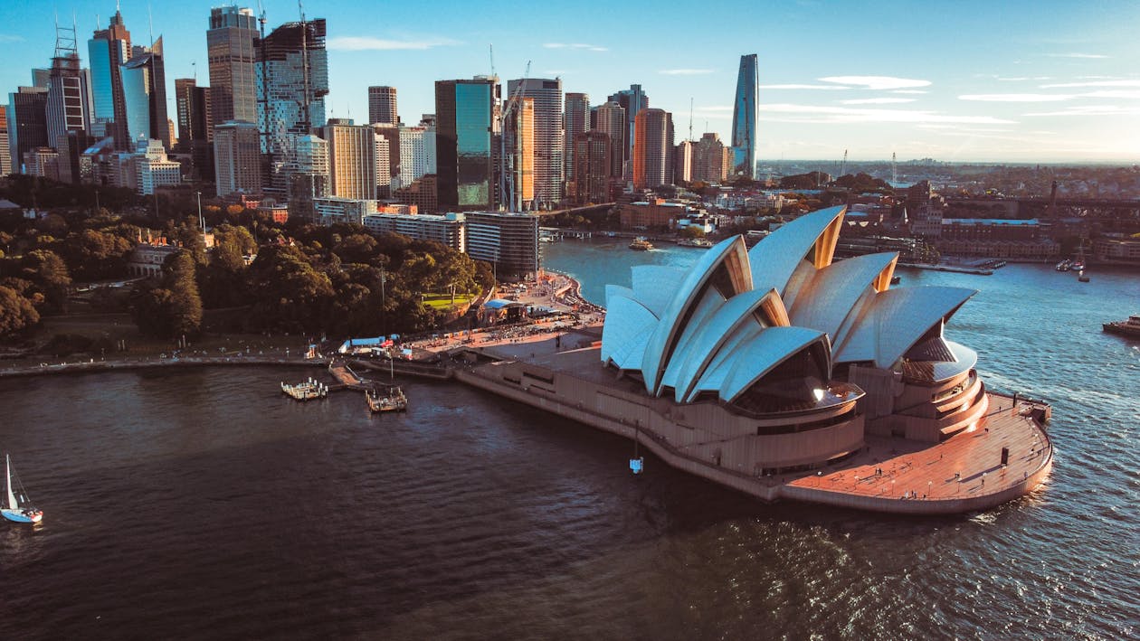 Drone of the Sydney Opera in · Free Stock Photo