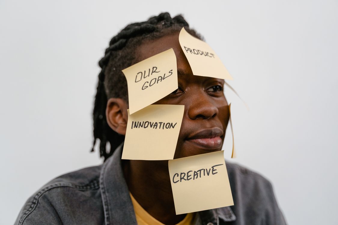 Sticky Notes on Person's Face · Free Stock Photo
