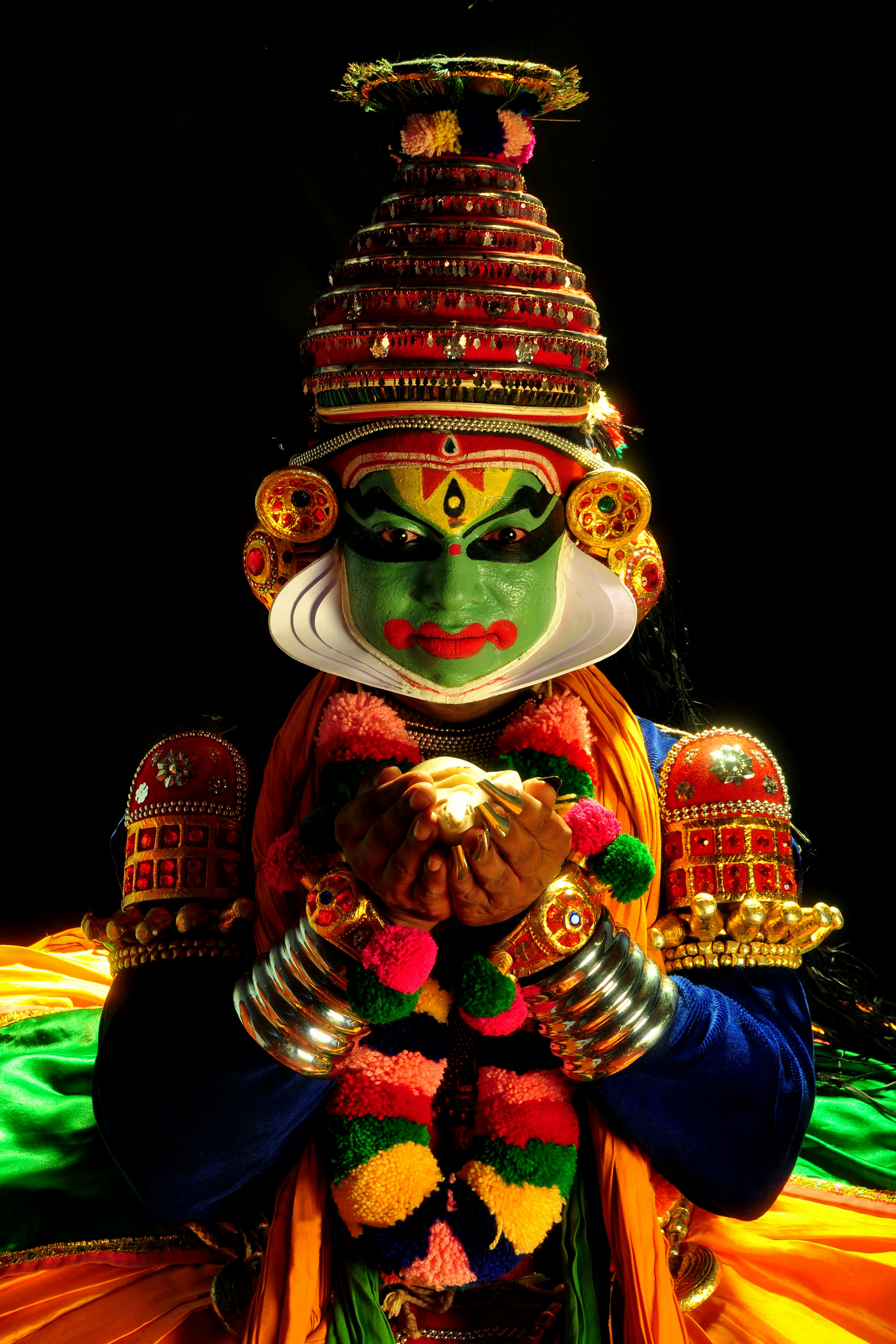 free stock photo of kalamandalam kannur kathakali