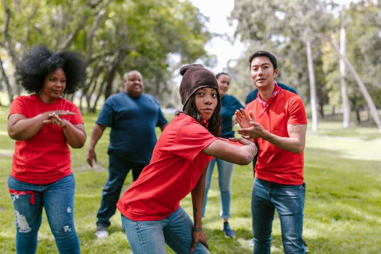 Woman Throwing A Frisbee