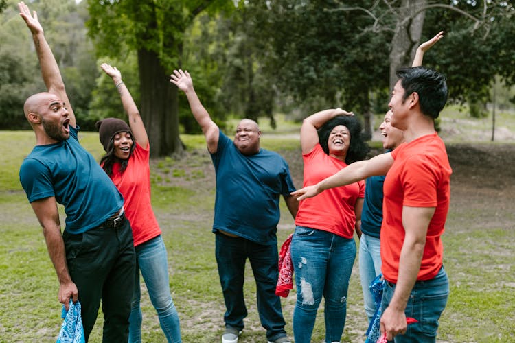 Group Of People With Happy Faces