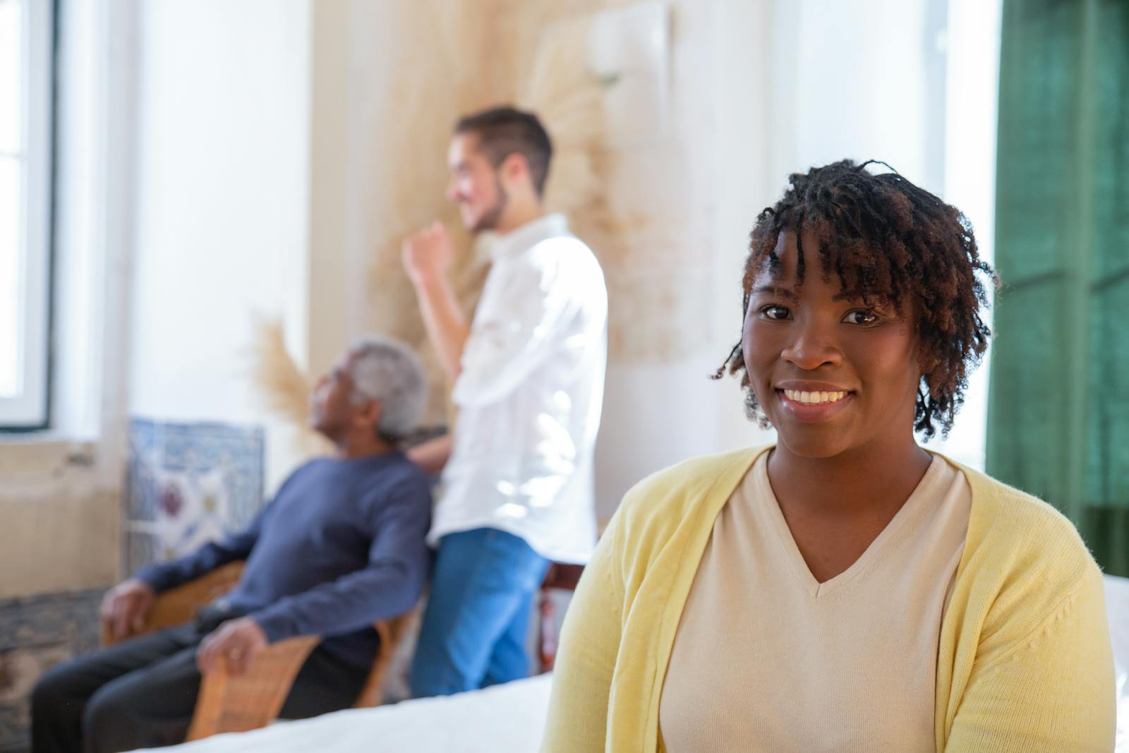 Healthcare support coordinator assisting client with disability support