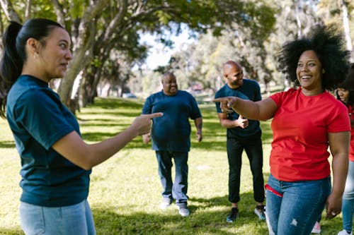 People Smiling And Having Fun