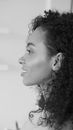 Grayscale Photo of Womans Face