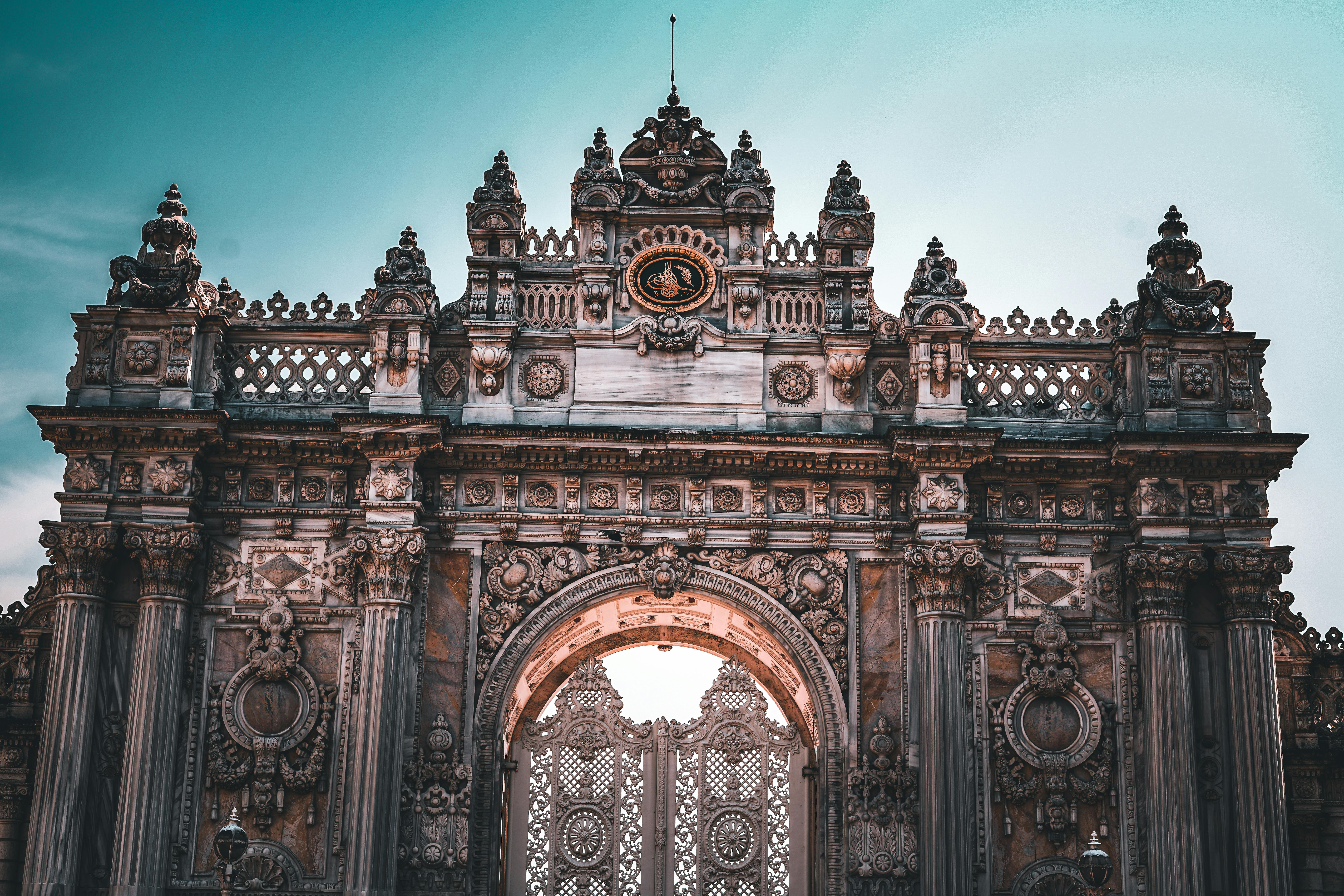 Wrought iron gate with intricate design - iron fence gate