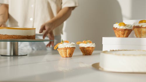 Cupcakes on White Surface