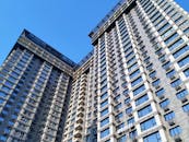 Low-Angle Shot of a Residential Building