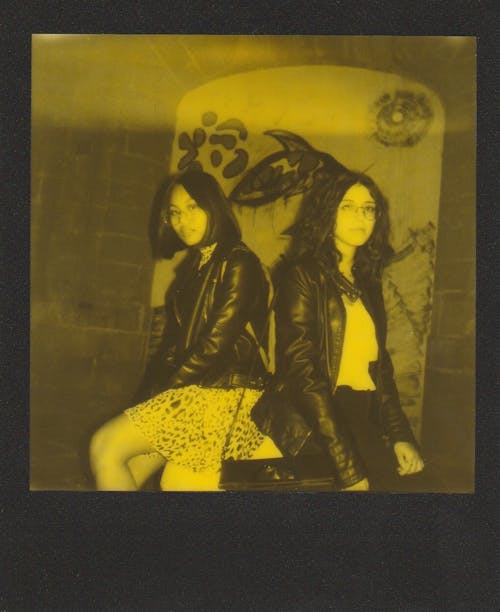 Polaroid Photo of Two Women