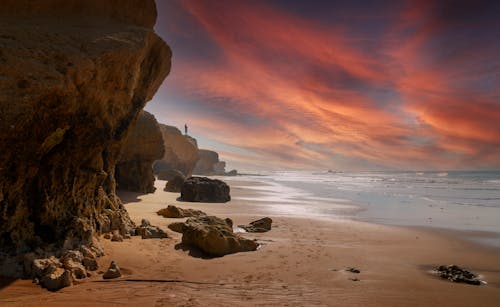 Rock Formations on a Beach