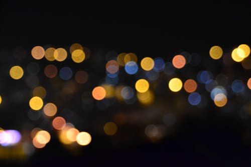 Free stock photo of blurred, dark, lights