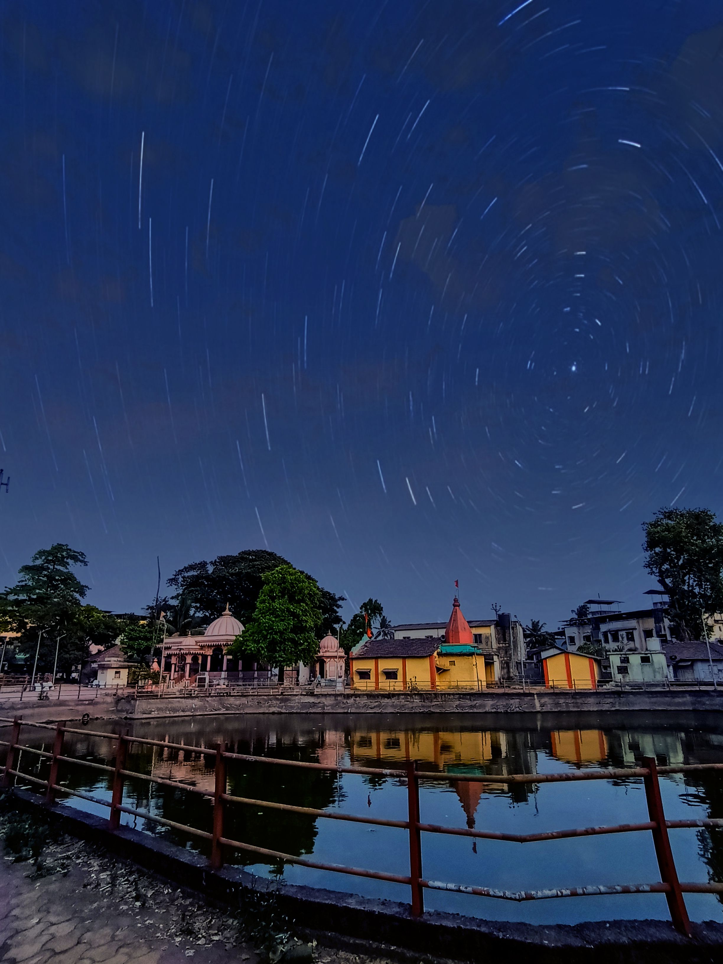 Stars Above a Town · Free Stock Photo