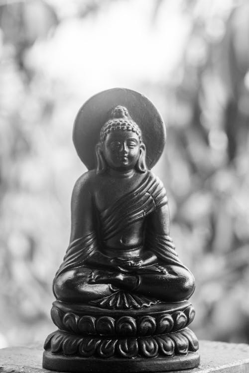 Gratuit Photos gratuites de bouddha, échelle des gris, figurine Photos