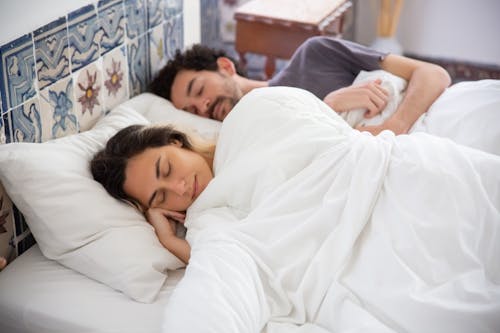Free A Couple Sleeping  Stock Photo