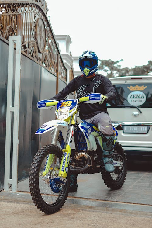 Man on a Motocross Bike 