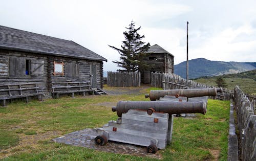 Cannons in Fuerte Bulnes in Chile