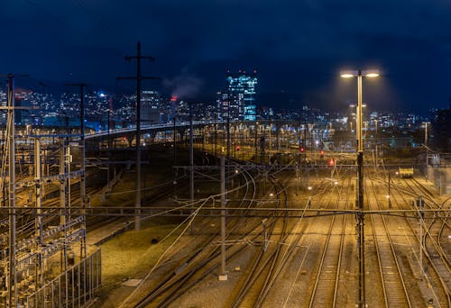 免費 city_skyline, 中心站, 夜燈 的 免費圖庫相片 圖庫相片