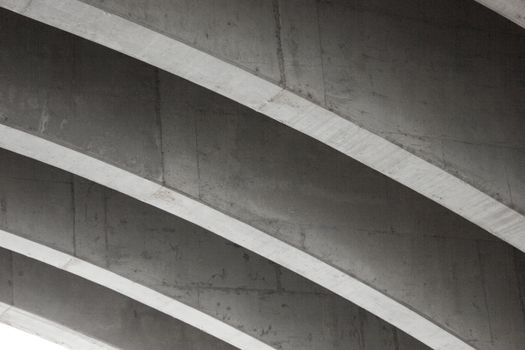 Concrete Girders Underneath Bridge 