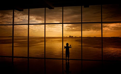 Free stock photo of by the sea, golden hour, kid Stock Photo